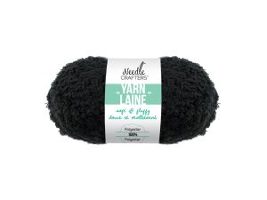 2.99 BLACK SOFTNFLUFFY YARN  