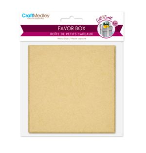 1.99 FAVOR BOX 1 PACK 3.3 X 3.3 X 1.5 INCH  