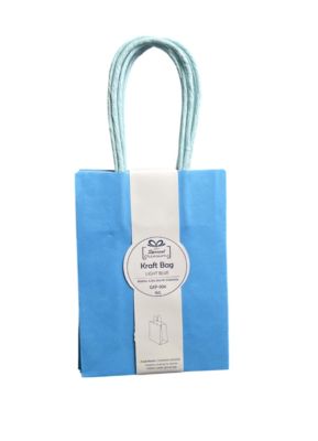 1.99 SMALL KRAFT LIGHT BLUE BAG