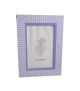 4 X 6 FRAME PURPLE AND WHITE