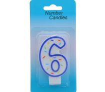 NUMERAL 6 BIRTHDAY CANDLE  