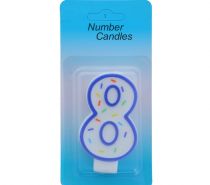 NUMERAL 8 BIRTHDAY CANDLE  