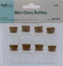 1.99 MINI GLASS BOTTLES 8 PACK  