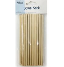 1.99 WOODEN DOWEL STICKS 50 COUNT 5 X 150 MM  