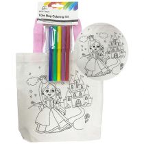 1.99 TOTE BAG PRINCESS COLORING KIT  