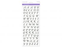 1.99 BLACK SCRIPT ALPHABET PAPER CRAFT STICKER  