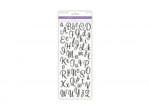 1.99 LETTERS BLACK CURSIVE PAPER CRAFT STICKER  
