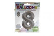 GOLD #8 34 INCH NON METALLIC BALLOON  