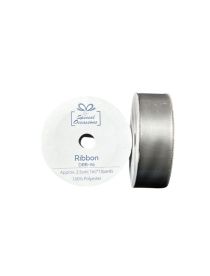 1.99 1IN X 10 YARDS RIBBON GREY