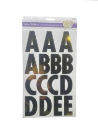 3.99 PAPER CRAFT STICKER LARGE CAPS GOLD METALLIC