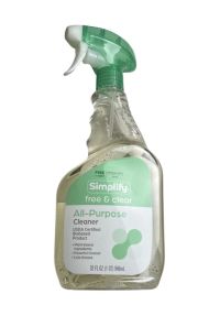 1.99 SIMPLIFY FREE AND CLEAR ALL PURPOSE CLEANER 32 FL OZ