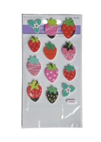 1.99 STRAWBERRY SOFT TOUCH STICKERS 