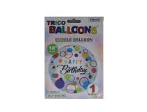 1.99 BIRTHDAY BUBBLE BALLOON 18 INCH MYLAR