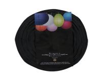 14 INCH PAPER LANTERN BLACK LARGE  