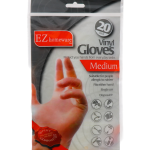 MEDIUM VINYL GLOVES 20 PACK  