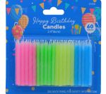 CANDLES ASSORTED COLORS  