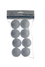 1.99 8ct Polyfoam Balls 1.97in 5cm  