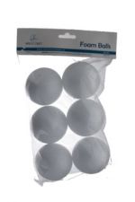 1.99 6 ct Polyfoam Balls 2.56in 6.5cm  