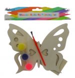 1.99 WOODEN BUTTERFLY PAINTING SET  