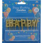HAPPY BIRTHDAY CANDLE 0.79 X 1.1 INCH  