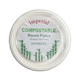 2.99 COMPOSTABLE ROUND PLATES 10 INCH 16 PCS