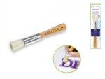 1.99 Color Factory 0.5 inch Stencil Brush #2 with Wood Handle  