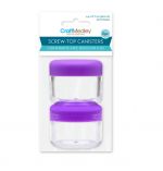 1.99 SCREW TOP CANISTERS 2 PACK 0.9 FL OZ  