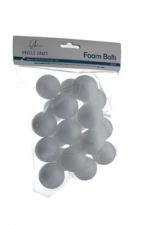1.99 20ct Polyfoam Balls 1.5in 3.8cm  