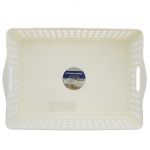 PLASTIC BASKET WITH HANDLES  