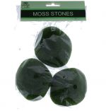 MOSS STONES 3 PACK 9 X 8 CM  