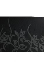 BLACK FLORAL PLACEMAT