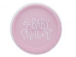 1.99 PINK BABY SHOWER PLATE 7 IN 8 CT  
