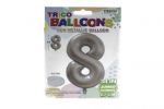 GOLD #8 34 INCH NON METALLIC BALLOON  
