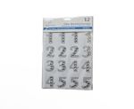 1.99 SILVER GLITTER RHINESTONE NUMBERS 