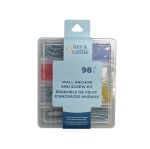 2.99 WALL ANCHOR AND SCREW KIT 98 COUNT