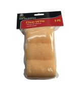 DELUXE PAINT ROLLER 3 INCH COVER 3/8 INCH PILE 3 COUNT ppp