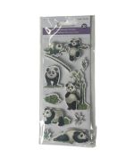 1.99 HANDMADE STICKER 3D PANDA LIFE