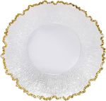 2.99 CHARGER PLATE GOLD & CLEAR