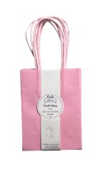 1.99 SMALL KRAFT LIGHT PINK BAG