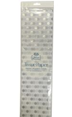 1.99 TISSUE PAPER SILVER DOT PATTERN