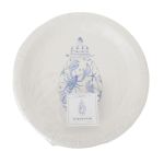 1.99 SARA FITZ BLUE LOBSTER 8 INCH SALAD PLATES 16 COUNT