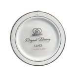 3.99 URBANHUB ELEGANT DINING 7 INCH PLASTIC PLATES 12 COUNT