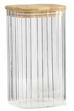 5.99 BOROSLICATE JAR BAMBOO SQUARE 1.5L xxx