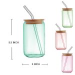 2.99 SODA CAN GLASS COLOR LID & STRAW