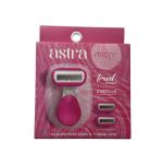 3.99 ASTRA PINK RAZOR MICRO TRAVEL 2 REFILLS
