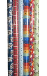 3.99 BIRTHDAY GIFT WRAP 40 SQ FT 