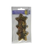 1.99 GOLD PUFFY SEQUIN STARS 3 PACK  XXX