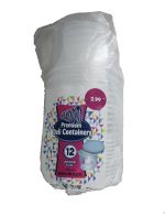 2.99 HEAVY DUTY PREMIUM DELI CONTAINERS 12 PACK 16 OZ