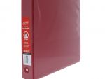 2.49 RED 3 RING BINDER 1 IN  