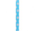2.49 LIGHT BLUE AND WHITE POLKA DOT GIFT WRAP 76.2 CM X 1.52 M  